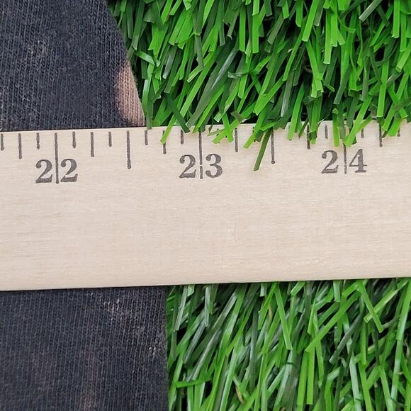 Skull Wings Cropped Shirt Women XL 23x14 Bleached Fort-Dover - Picture 4 of 14